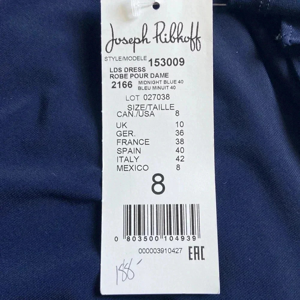 Joseph Ribkoff | Drape Front Dress - Picture 11 of 12
